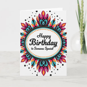 Special Birthday Vibrant Art Card