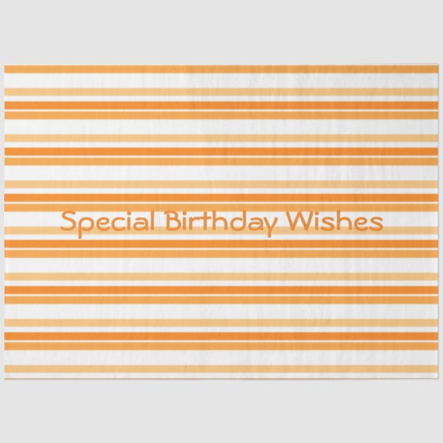 Special Birthday Wishes Tissue Paper (Front)