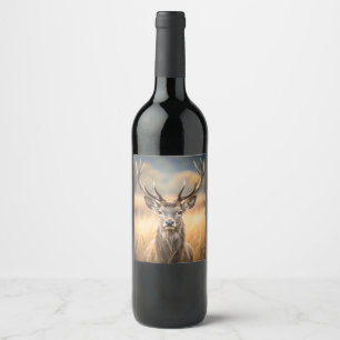 Special bottle wine label