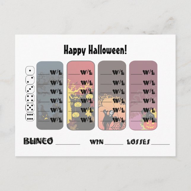 Special Bunco Post Card Invites (Front)
