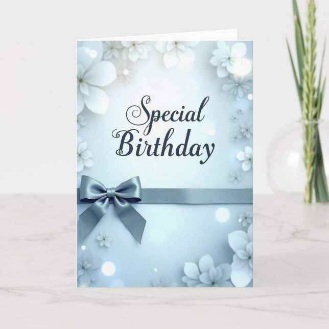 Special Calligraphy Birthday Card (Front)