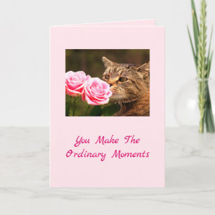 Special Cat Magical Valentine's Day Holiday Card