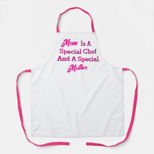 Special Chef Special Mother White Kitchen  Apron