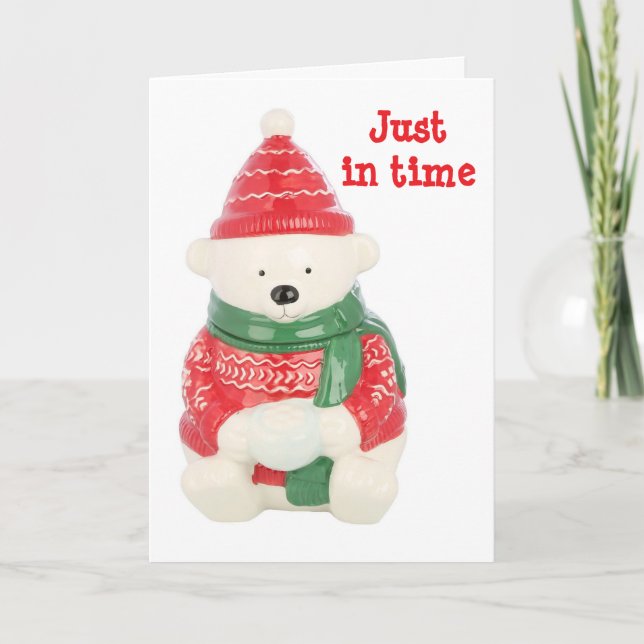 "SPECIAL CHILD AT CHRISTMAS FROM CUTE BEAR" CARD (Front)