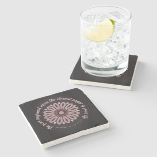 SPECIAL COLORFULL MODERN GIFT DAUGHTER SISTER MOM STONE COASTER
