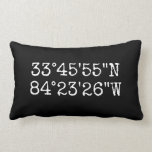 Special Coordinates Pillow<br><div class="desc">Customise this minimalist pillow with the coordinates of your special place (the place You were born, the place You met, the place You got married, your house, your beach house, your favourite holiday destination... ). This minimalist pillow is a great personalised gift idea and it's bound to become a conversation...</div>