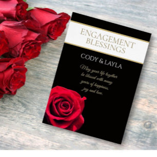 Special Couple! Engagement blessings custom Card