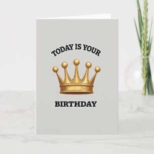 Special Crown Birthday Card