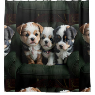 Special Cute Puppies 2 Shower Curtain