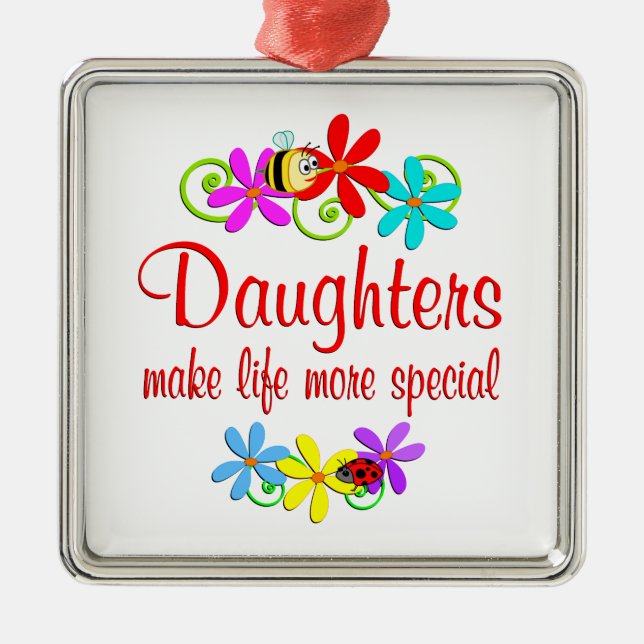 Special Daughter Metal Tree Decoration (Front)