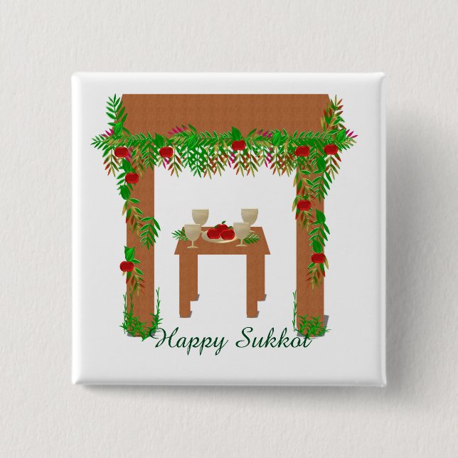 special day 15 cm square badge (Front)