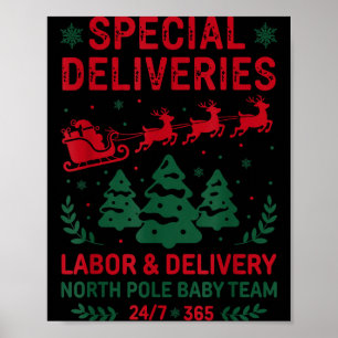 Special Deliveries Labor And Delivery Baby Nurse C Poster