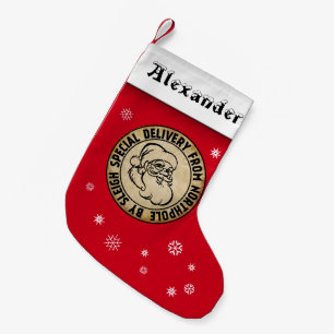 Special Delivery Christmas Stocking with Name