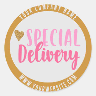 Special Delivery Custom Business Sticker