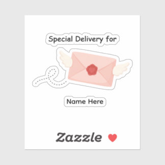 Special Delivery For Custom Name Flying Envelope