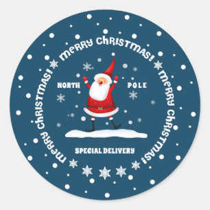 Special Delivery from North Pole Christmas Sticker