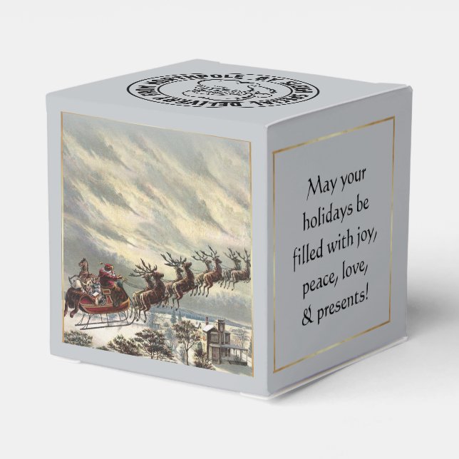 Special Delivery from North Pole (customisable) Favour Box (Back Side)