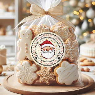 Special Delivery From Santa Custom Classic Round Sticker