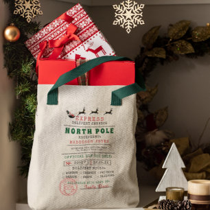 Special Delivery   from Santa North Pole Tote Bag