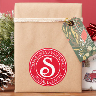 Special delivery from Santa's Workshop Christmas Classic Round Sticker