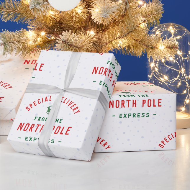 Special Delivery From The North Pole Wrapping Paper (Holidays)