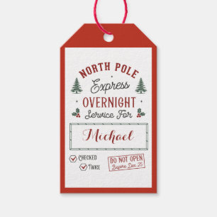 Special Delivery Gift Tags from Santa North Pole