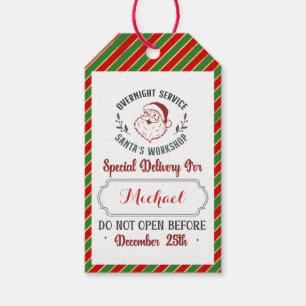 Special Delivery Gift Tags from Santa North Pole