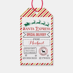Special Delivery Gift Tags from Santa North Pole