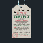 Special Delivery | Gift Tags from Santa North Pole<br><div class="desc">To give the holidays a more official feel, use Santa's Special Delivery Gift Tags from the North Pole. Add your custom wording to this design by using the "Edit this design template" boxes on the right hand side of the item, or click the blue "Customise it" button to arrange the...</div>