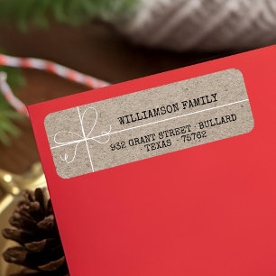 Special Delivery Kraft Paper Parcel Family Address