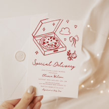 Special Delivery Pizza Baby Shower