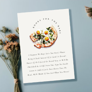 Special Delivery Pizza Books For Baby Shower Enclosure Card