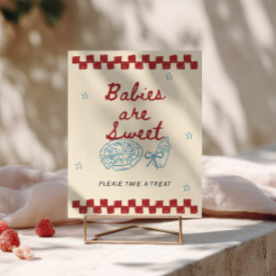 Special Delivery Pizza Shower Babies are Sweet Poster