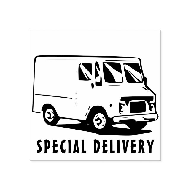 special delivery Van Rubber Stamp (Imprint)