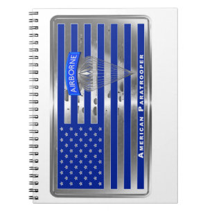 Special Designed American Paratrooper Flag Notebook