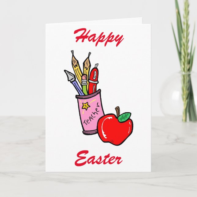 **SPECIAL EASTER WISHES TO MY TEACHER*** CARD (Front)