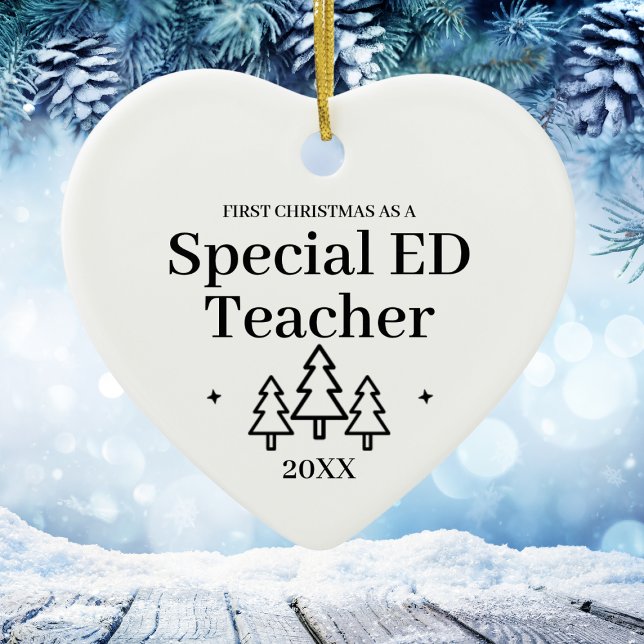 Special ED Teacher New Job Christmas Ceramic Tree Decoration (Special ED Teacher New Job Christmas Ceramic Ornament
)