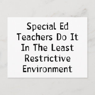 Special Ed Teachers Postcard