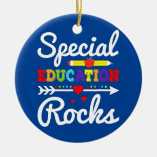 Special Education Rocks Autism Awareness Month Ceramic Tree Decoration