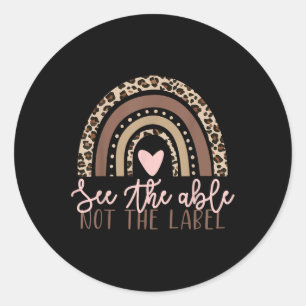 Special Education See The Able Not Label Leopard R