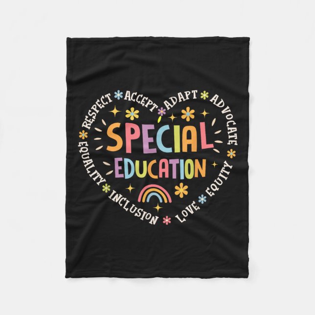 Special Education Squad Dream Team Sped Teacher Ap Fleece Blanket (Front)