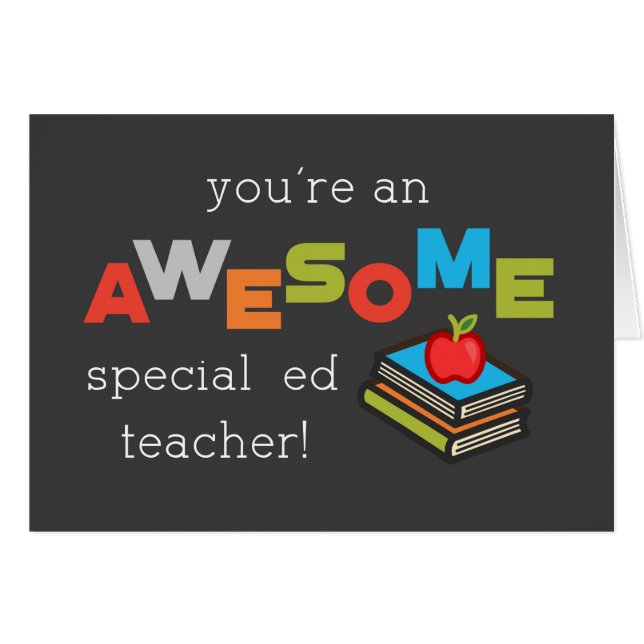 Special Education Teacher Appreciation Day Awesome (Front Horizontal)
