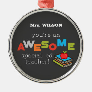Special Education Teacher Appreciation Day Awesome Metal Tree Decoration