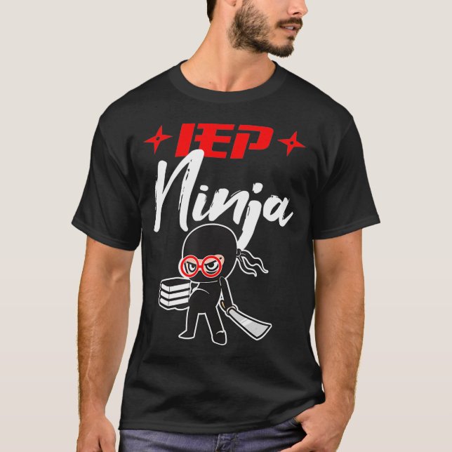 Special Education Teacher Autism IEP Ninja Funny G T-Shirt (Front)