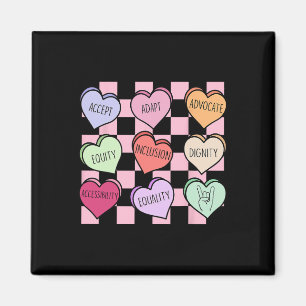 Special Education Teacher Candy Heart Valentines D Magnet