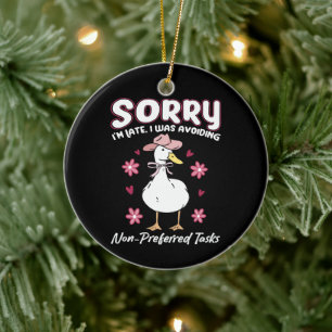 Special Education Teacher - Funny Goose Sayings Ceramic Tree Decoration