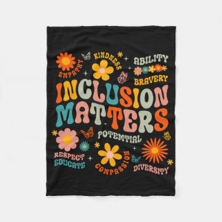 Special Education Teacher Inclusion Problems Autis Fleece Blanket