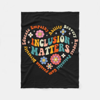 Special Education Teacher Inclusion Problems Autis Fleece Blanket