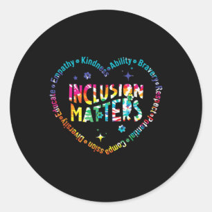 Special Education Teacher Inclusion S Autism _1 Classic Round Sticker