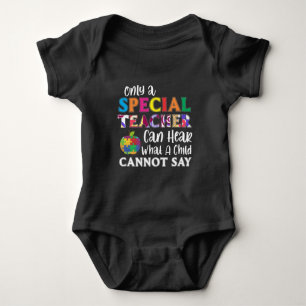 Special Education Teacher Special Kids Awarenes Baby Bodysuit
